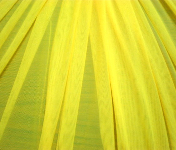 1.Yellow Plain Soft Stretch mesh